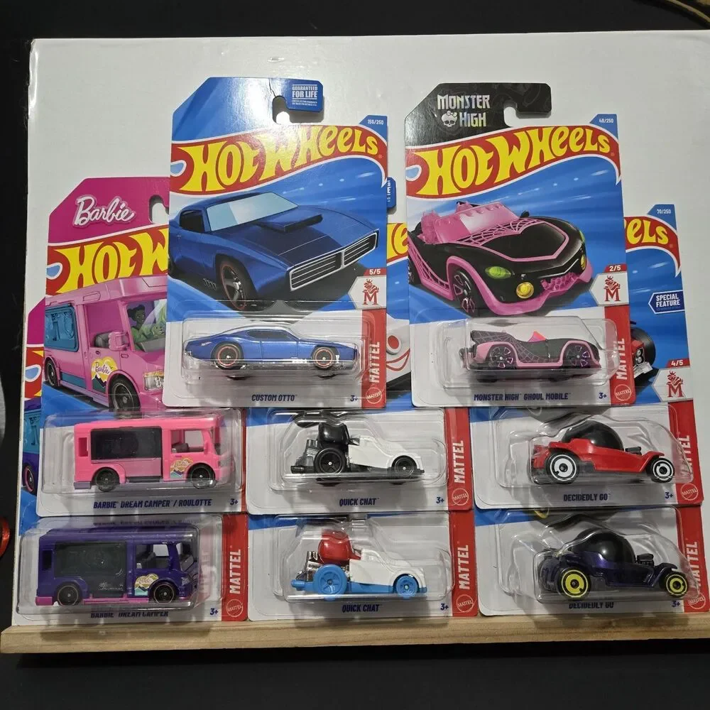 Hot Wheels 2026 Mattel Mini Set Lot of 8 Barbie Quick Chat Magic 8 Ball Diecast